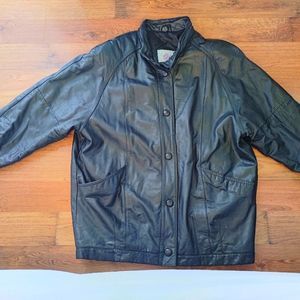 Vintage Oversized Leather Jacket